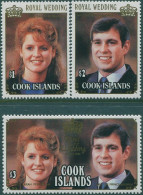 Cook Islands 1986 SG1075-1077 Royal Wedding Set MNH - Cookeilanden