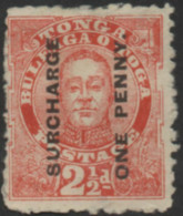 Tonga 1895 SG30 1d On 2½d Vermilion King George II MNG - Tonga (1970-...)