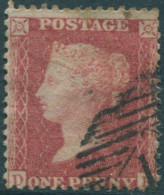 Great Britain 1858 SG29 1d Red QV **DP Die 2 FU (amd) - Non Classés