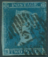 Great Britain 1841 SG14 2d Blue QV **SJ Imperf FU (amd) - Zonder Classificatie