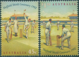 Australia 1992 SG1381-1382 Sheffield Shield Cricket Set MNH - Sonstige & Ohne Zuordnung