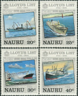 Nauru 1984 SG295-298 Lloyd's List Set MNH - Nauru
