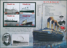 Niuafo'ou 2012 SG366 Titanic MS MNH - Tonga (1970-...)