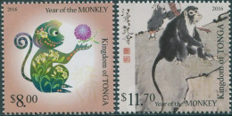 Tonga 2015 SG1780-1781 Year Of The Monkey Set MNH - Tonga (1970-...)