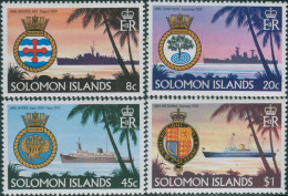 Solomon Islands 1981 SG430-433 Ships And Crests Set MNH - Solomoneilanden (1978-...)