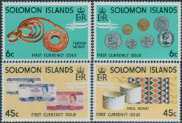 Solomon Islands 1977 SG349-352 Coins And Banknotes Set MNH - Islas Salomón (1978-...)