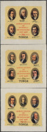 Tonga Official 1976 SGO142-O144 Bicentenary Of American Revolution Set MNH - Tonga (1970-...)