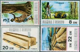 Samoa 1971 SG360-363 Timber Set MLH - Samoa (Staat)