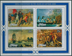 Niue 1979 SG299 Captain Cook Death MS MNH - Niue