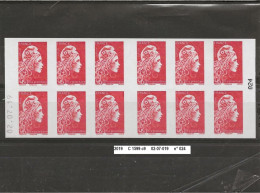 Variété Carnet De 2019 Neuf** Y&T N° C 1599 C9 Daté 02.07.19 N° 024 - Postzegelboekjes