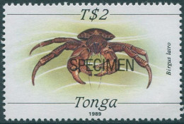 Tonga 1988 SG1015 2p Crab Specimen MNH - Tonga (1970-...)