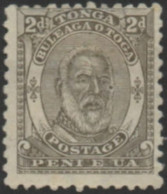 Tonga 1892 SG11 2d Olive King George I MH - Tonga (1970-...)