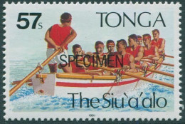 Tonga 1991 SG1149 57s Rowing SPECIMEN MNH - Tonga (1970-...)