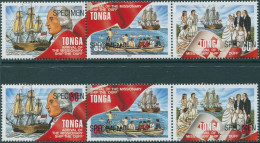 Tonga 1997 SG1386a-1389a Christianity & KGI Specimen Strips MNH - Tonga (1970-...)