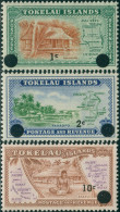 Tokelau 1967 SG9-11 Decimal Overprints Maps MNH - Tokelau