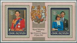 Cook Islands 1981 SG814 Royal Wedding MS MLH - Islas Cook