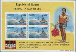 Nauru 1981 SG242 Fishing Vessel MS MNH - Nauru