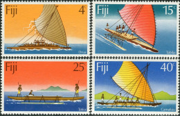 Fiji 1977 SG545-548 Canoes Set MNH - Fidji (1970-...)