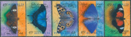 Australia 1998 SG1815-1819 Butterflies Set FU - Autres & Non Classés