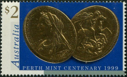 Australia 1999 SG1881 $2 Perth Stamp Of Mint Coins MNH - Andere & Zonder Classificatie