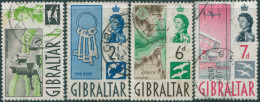Gibraltar 1960 SG161-167 Castle Keys Map Airport QEII (4) FU - Gibilterra
