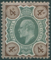 Great Britain 1902 SG238 4d Deep Green And Chocolate-brown KEVII MLH - Unclassified