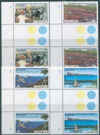 Mauritius 1985 SG712-715 World Tourism Gutter Pairs Set MNH - Maurice (1968-...)