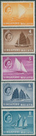 Singapore 1955 SG39-43 Sailing Craft (5) MLH - Singapour (1959-...)