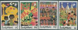 Singapore 1989 SG606-609 Children's Drawings Set MNH - Singapur (1959-...)