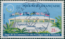 French Polynesia 1972 Sc#C85,SG155 21f Commission Headquarters Noumea FU - Otros & Sin Clasificación