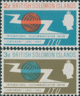 Solomon Islands 1965 SG127-128 ITU Set MLH - Salomon (Iles 1978-...)