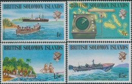 Solomon Islands 1974 SG254-257 Ships And Navigators Set MNH - Salomoninseln (Salomonen 1978-...)