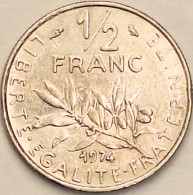 France - 1/2 Franc 1974, KM# 931.1 (#4293) - 1/2 Franc