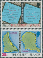 Gilbert Islands 1976 SG1-2 Separation Of The Islands Maps Set MNH - Kiribati (1979-...)