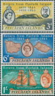 Pitcairn Islands 1961 SG29-31 Return From Norfolk Island Set MNH - Islas De Pitcairn