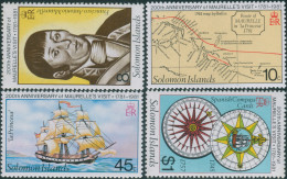 Solomon Islands 1981 SG434-437 Maurelle's Visit Set MNH - Salomoninseln (Salomonen 1978-...)