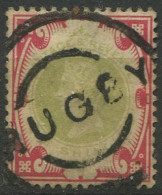 Great Britain 1900 SG214 1/- Green And Carmine QV #2 GU - Andere & Zonder Classificatie