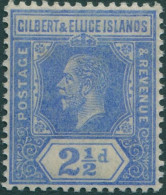 Gilbert & Ellice Islands 1912 SG15 2½d Bright Blue KGV MH - Îles Gilbert Et Ellice (...-1979)