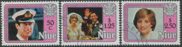 Niue 1982 SG465-467 Birth Prince William Set FU - Niue
