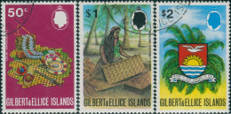 Gilbert & Ellice Islands 1971 SG185-187 Handicrafts Coat Of Arms FU - Îles Gilbert Et Ellice (...-1979)