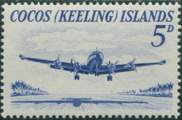 Cocos Islands 1963 SG2 5d Lockheed Airliner MNH - Isole Cocos (Keeling)