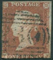 Great Britain 1841 SG8 1d Red QV Blued Paper **TJ Imperf FU - Unclassified
