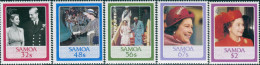 Samoa 1986 SG726-730 QEII Birthday Set MNH - Samoa
