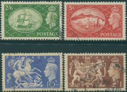 Great Britain 1951 SG509-512 KGVI Victory Dover Dragon Arms Set FU - Unclassified