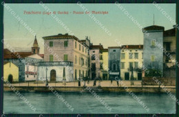 Verona Peschiera Del Garda Lago Piazza Del Municipio Cartolina RT0077 - Verona