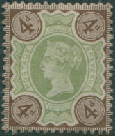 Great Britain 1887 SG205a 4d And Deep Brown QV MH - Otros & Sin Clasificación