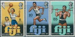 Fiji 1971 SG451-453 South Pacific Games Set MLH - Fiji (1970-...)