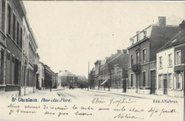 SAINT-GHISLAIN : Rue Du Port. Carte Impeccable. - Saint-Ghislain