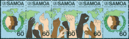 Samoa 1985 SG706a Youth Strip MNH - Samoa