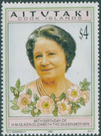 Aitutaki 1995 SG688 $4 Queen Mother MNH - Cookeilanden